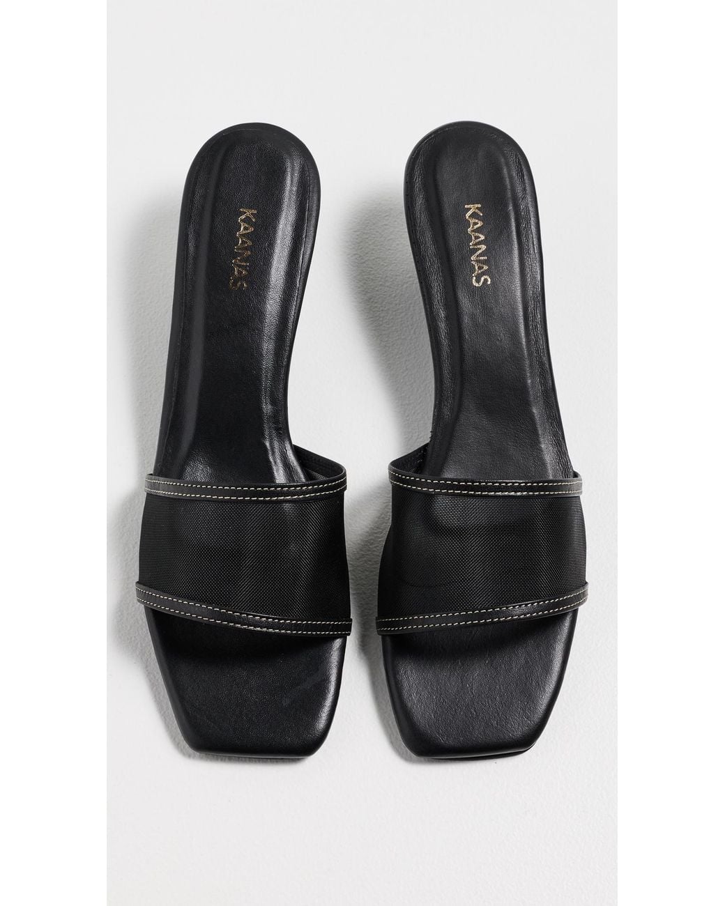 Kaanas Black Amine Sandals