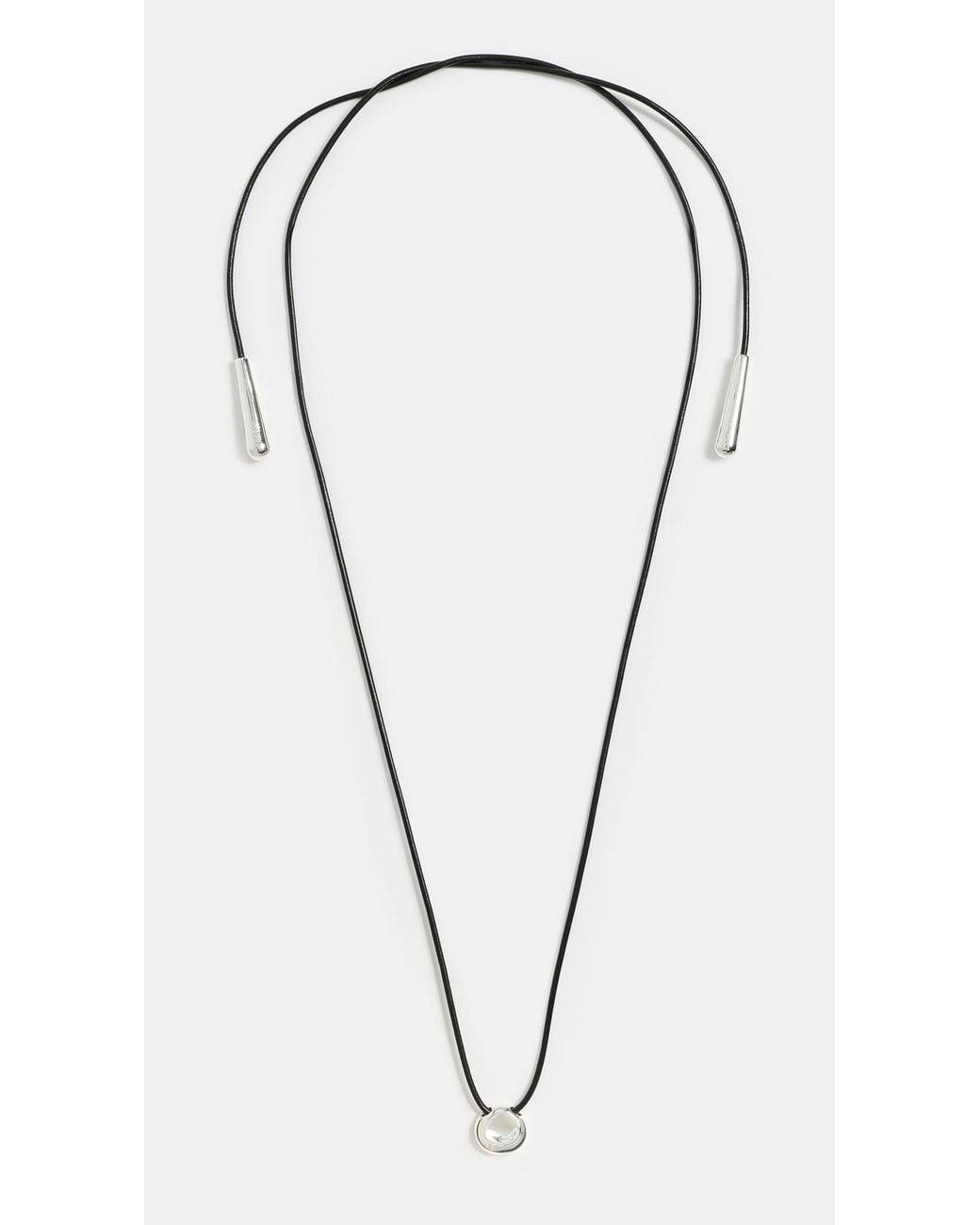 Eliou Black Mini Martelo Wrap Necklace