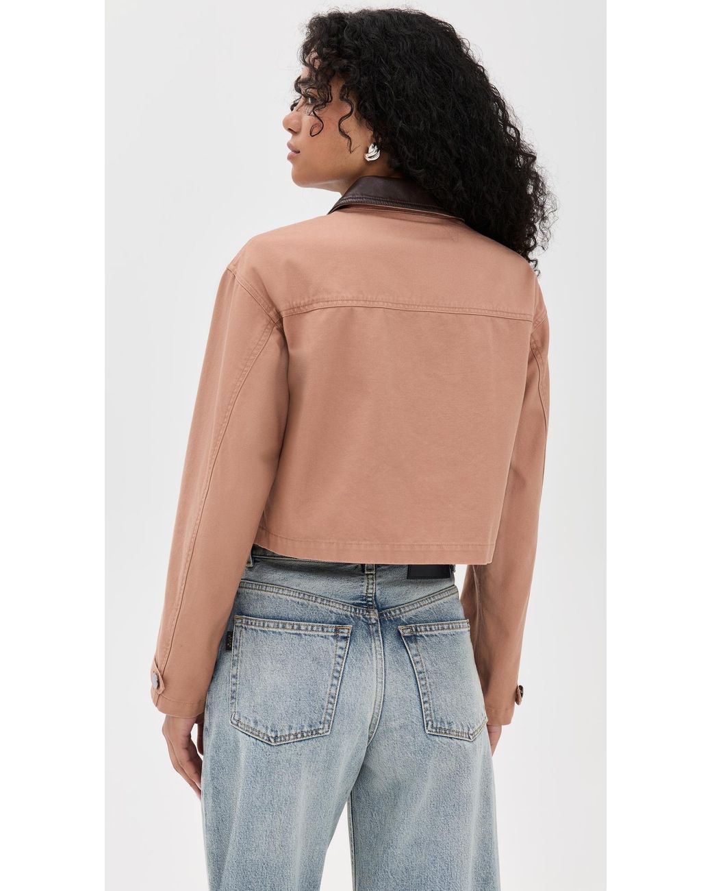 Le Bos Blue Harriet Cropped Jacket