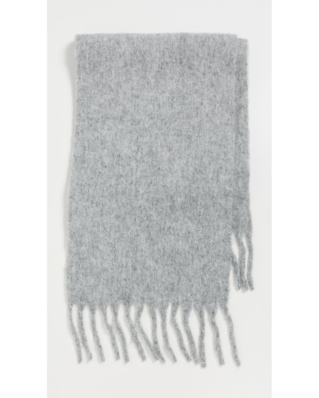 Hat Attack Gray Cozy Solid Scarf