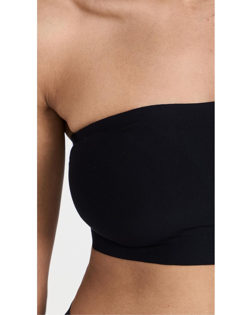 Commando Black Butter Soft Support Strapless Bralette