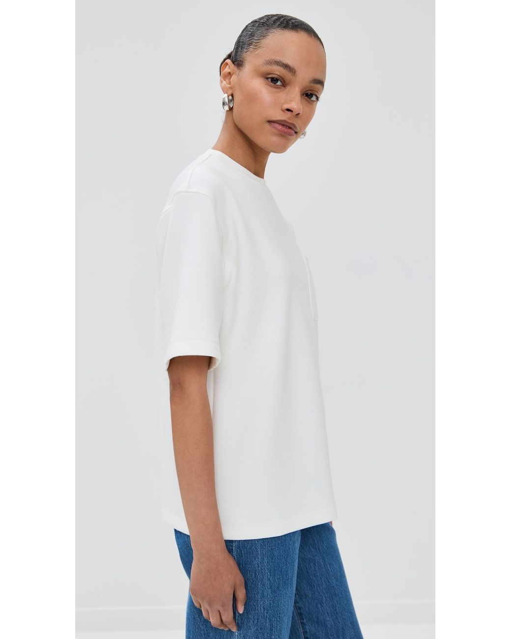 Le Bos White Caroline Tee