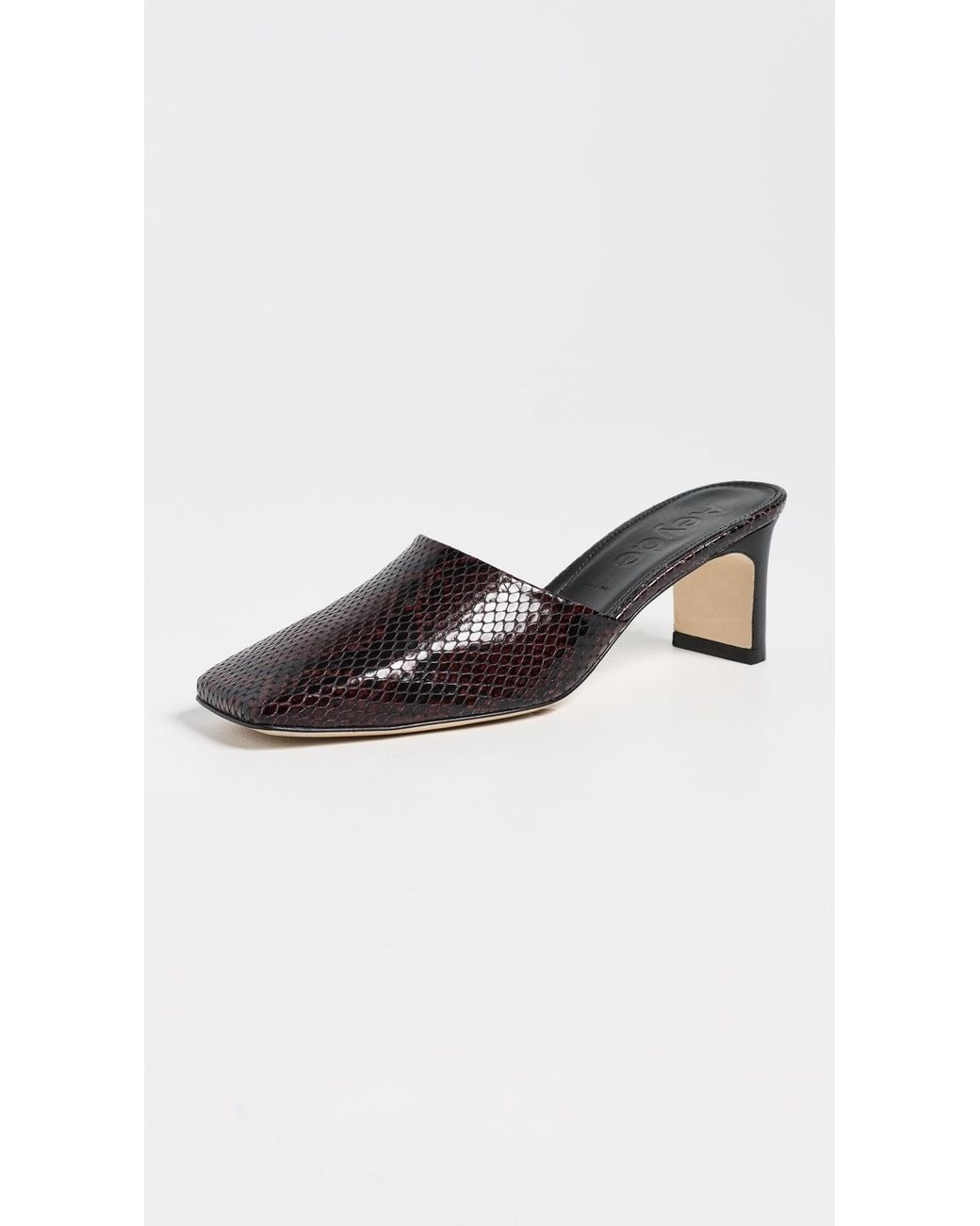 Aeyde Black Blithe Snake Print Pumps