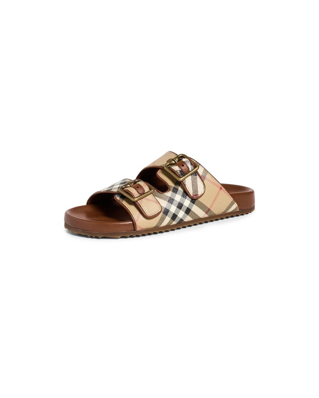 Burberry Multicolor Urchin Checkered Sandals