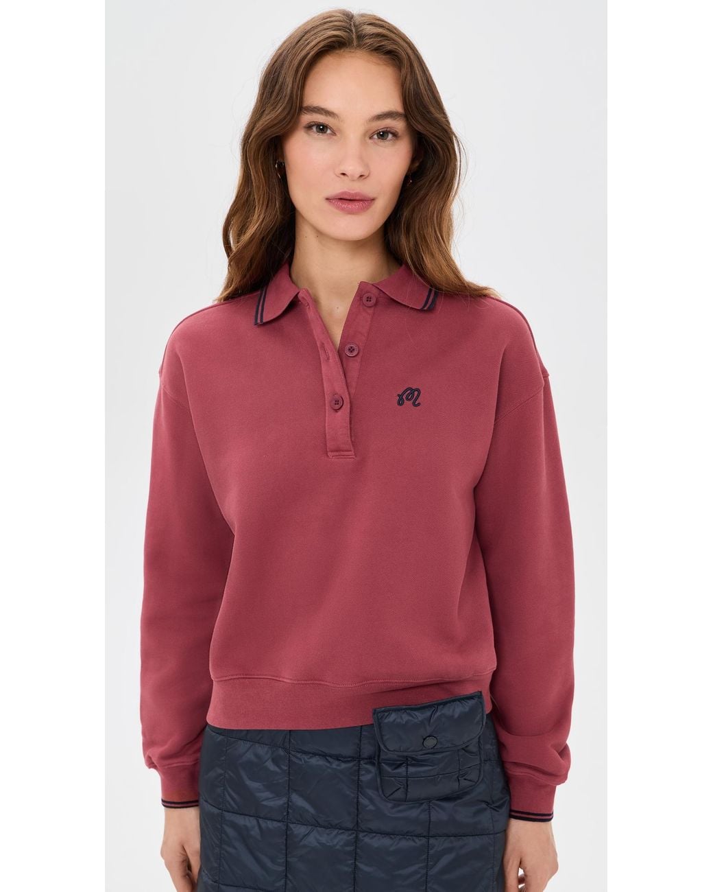 Malbon Red Naomi Pullover