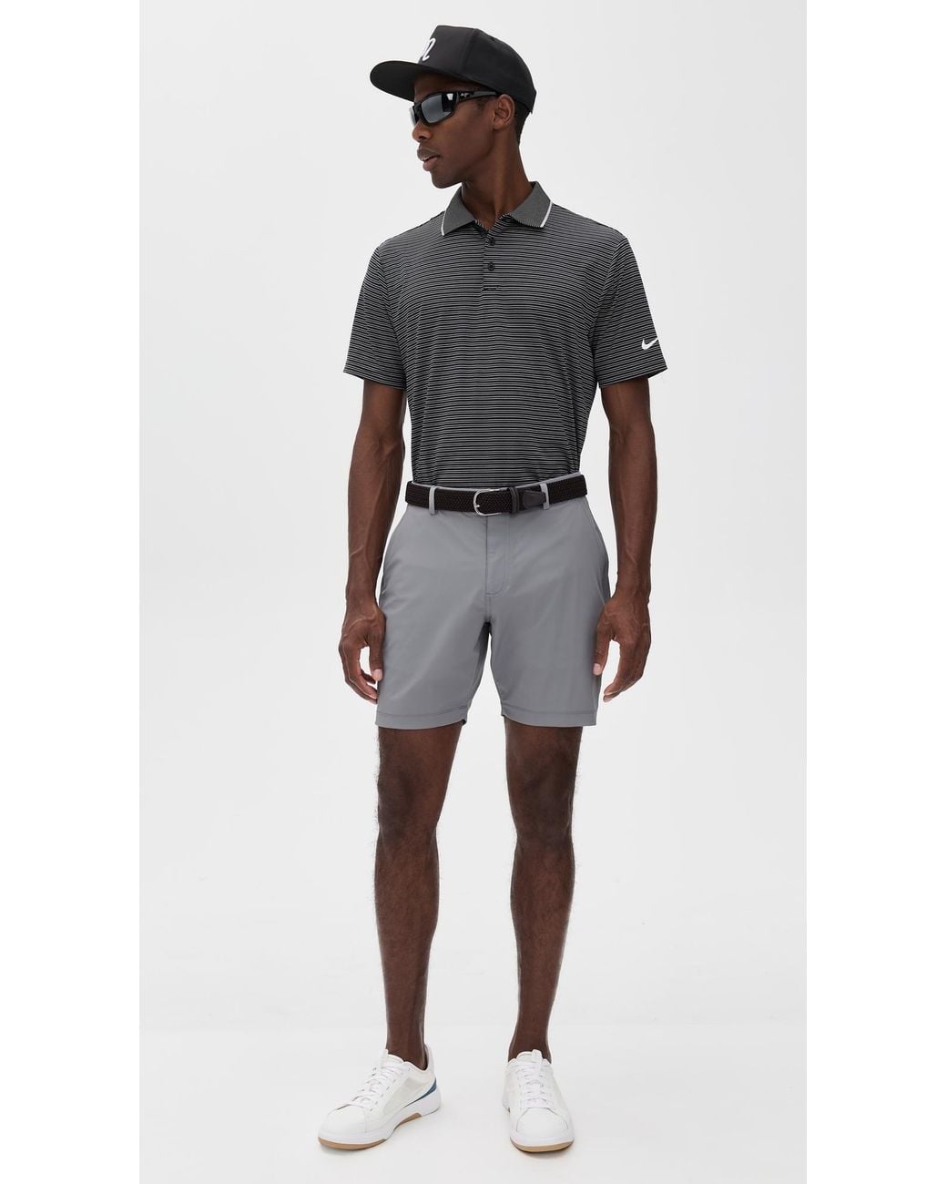 Redvanly Black Hanover Pull On Shorts 7.5 for men