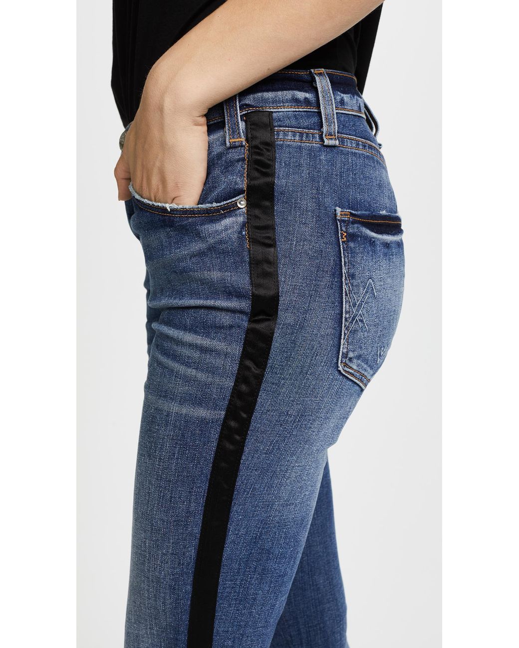 Tuxedo stripe jeans womens outlet