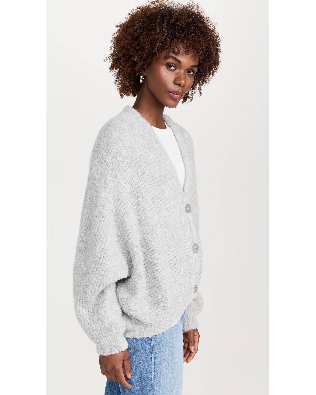 American Vintage Zolly Cardigan in White | Lyst