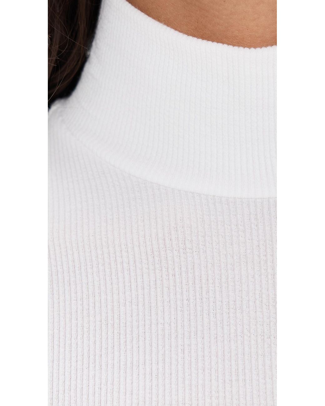 FRAME White Rib Turtleneck