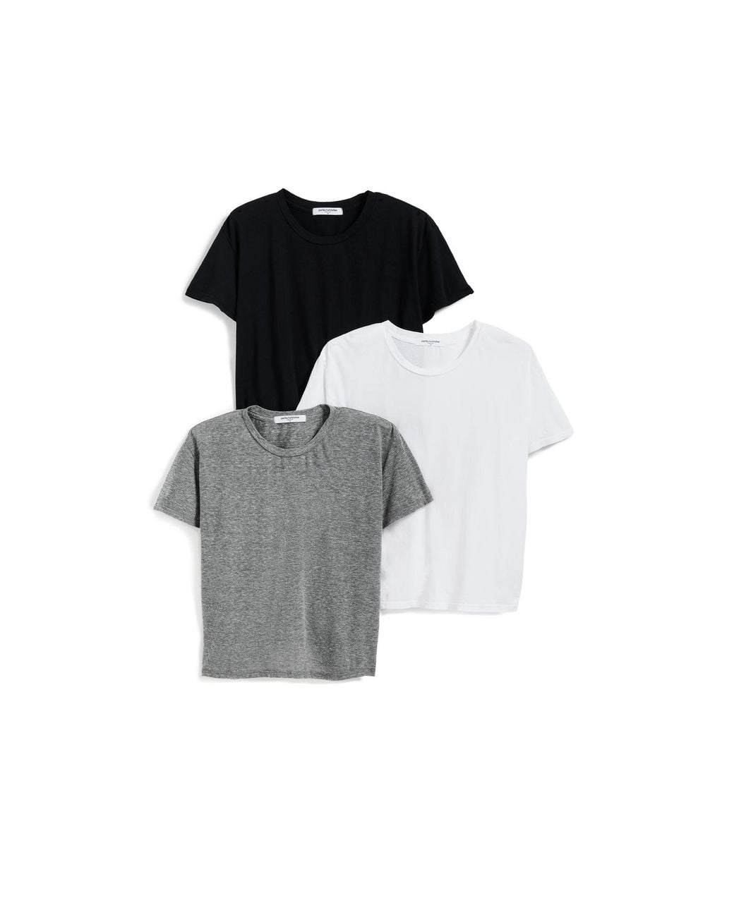 PERFECTWHITETEE Gray Harley Tee 3 Pack