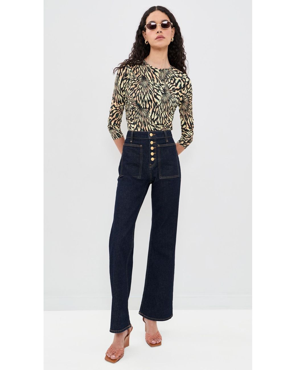 Ulla Johnson Black Paradis Ruched Top