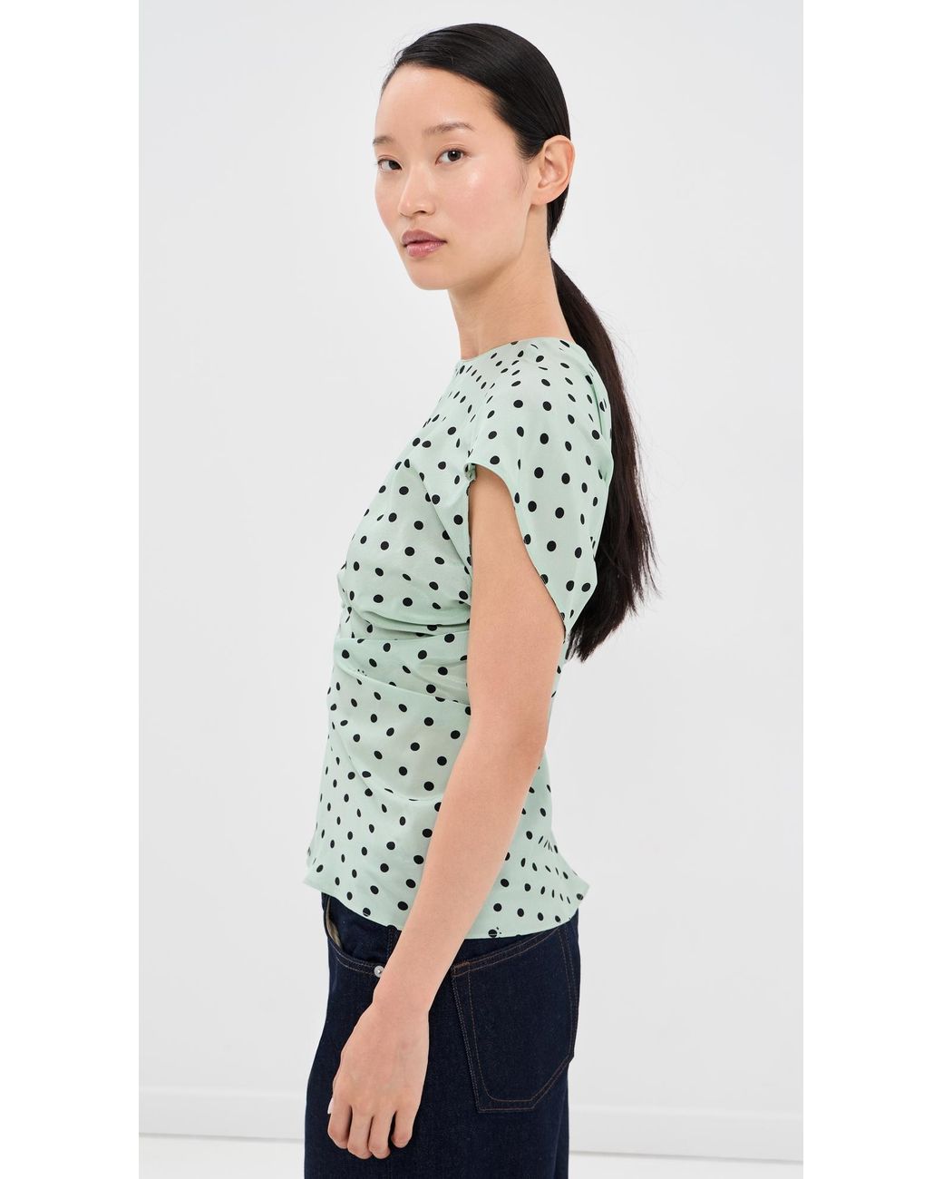 Marni Multicolor Polka Dot Blouse
