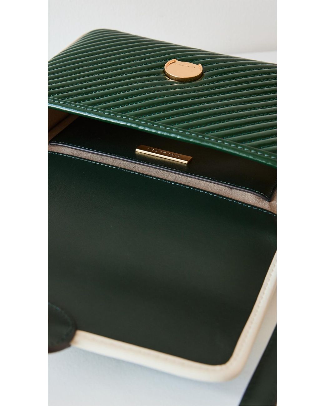 Tory Burch Robinson Puffy Patent Quilted Convertible Bag in Green 
