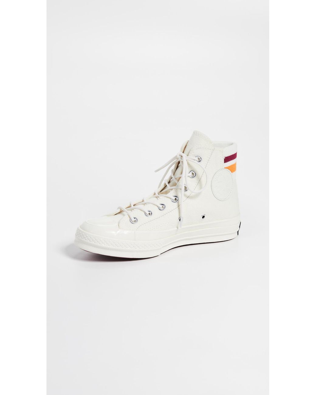 Converse Felt Chuck 70 Retro Stripe High Top Sneakers in White | Lyst