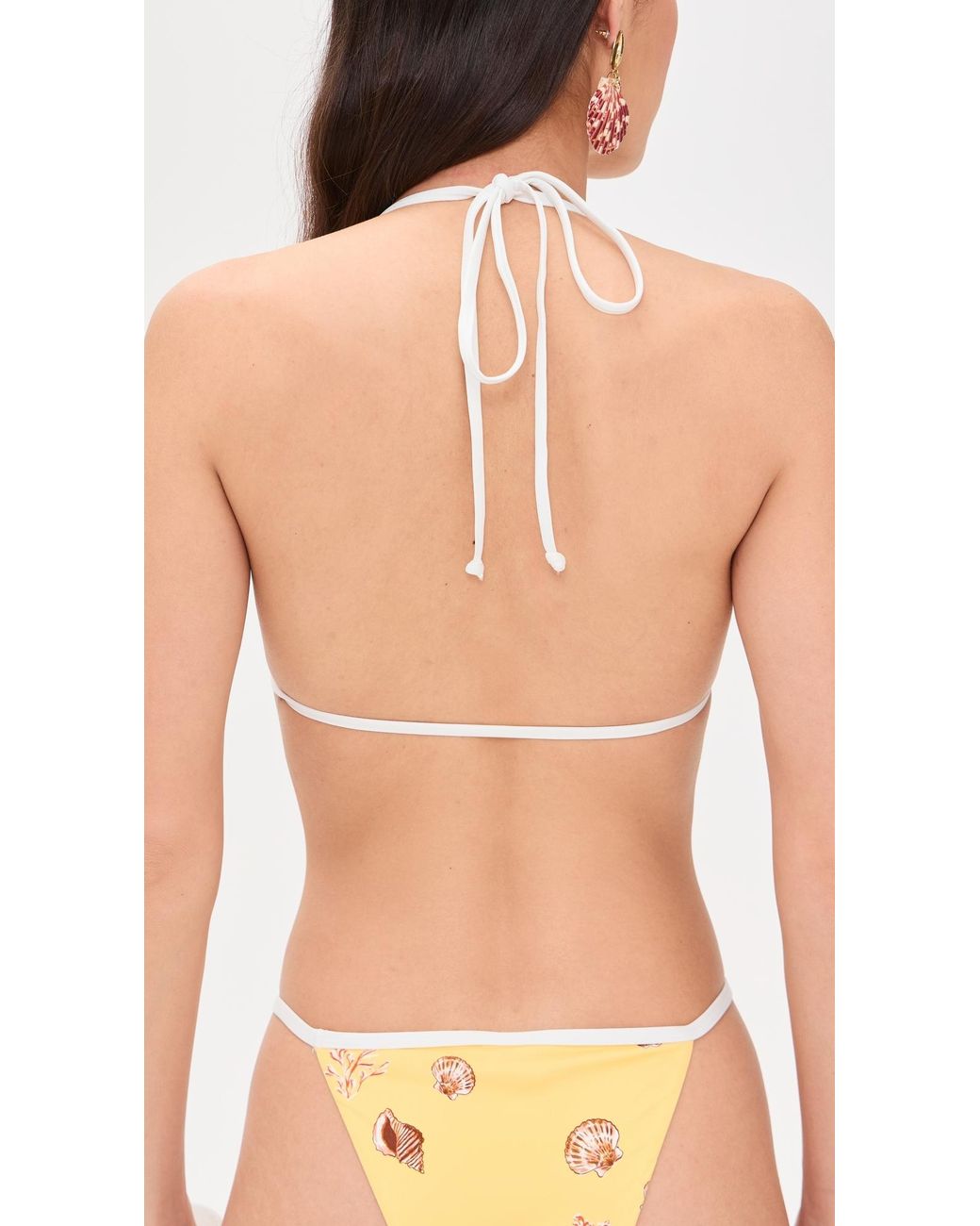 MINKPINK Black Marisol Triangle Bikini Top