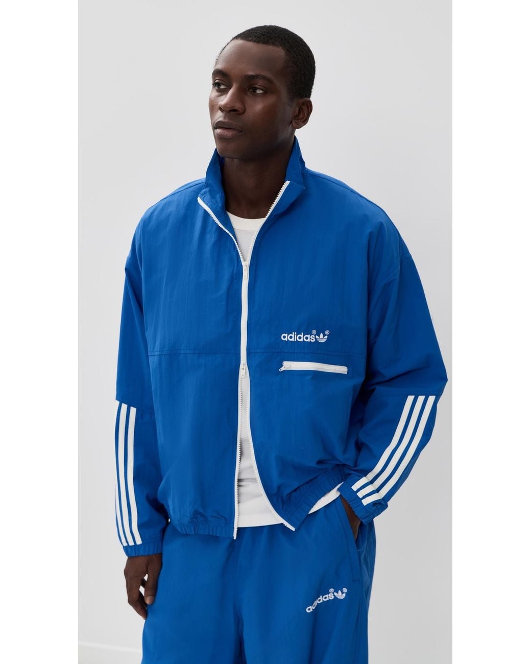 Adidas Blue Woven Wind Jacket for men