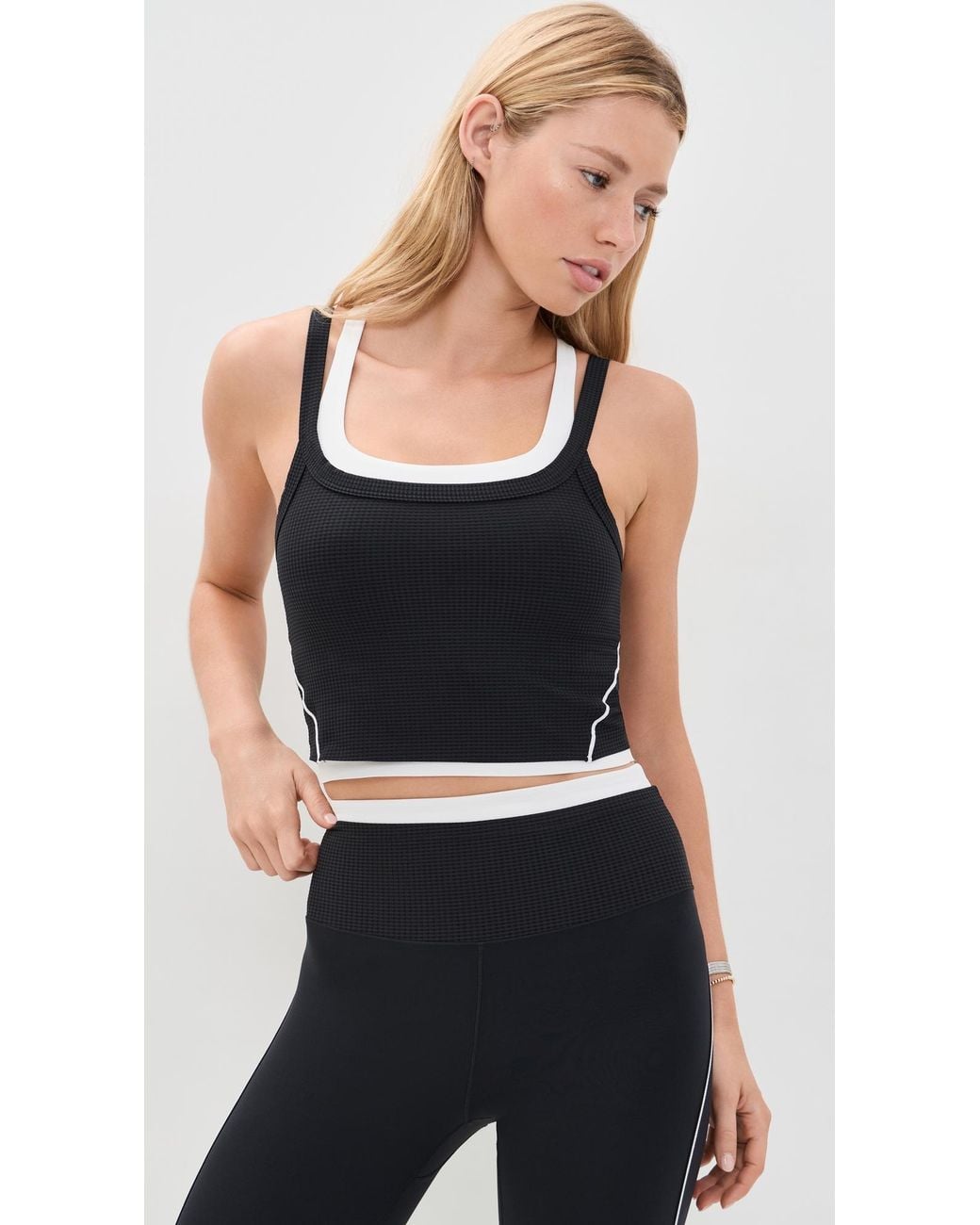 Rhone Black Doubletake Layer Bra