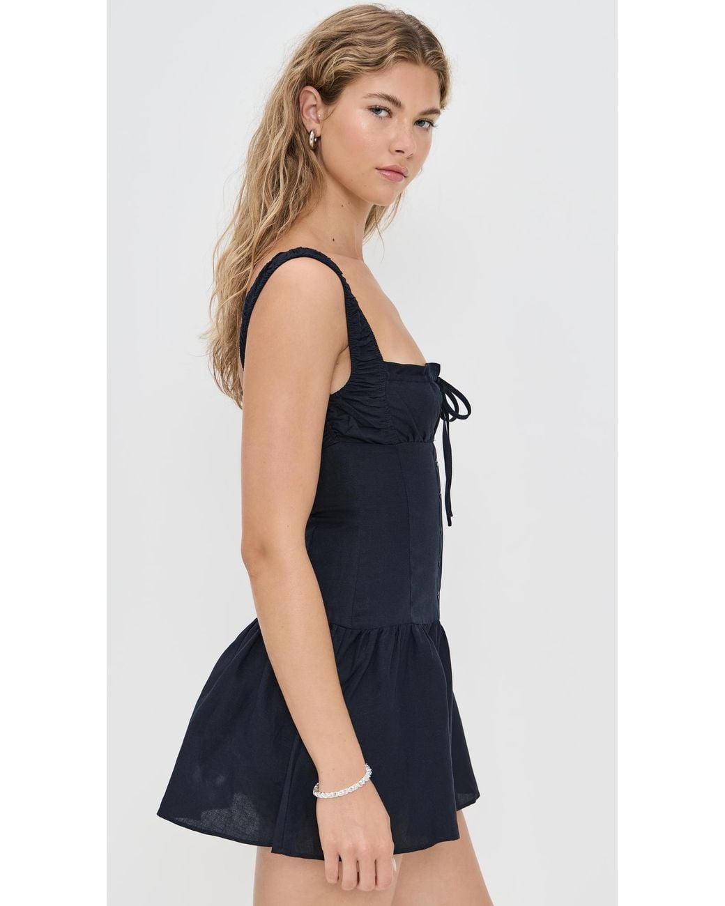 Lioness Heart Shaped Mini Dress in Black | Lyst
