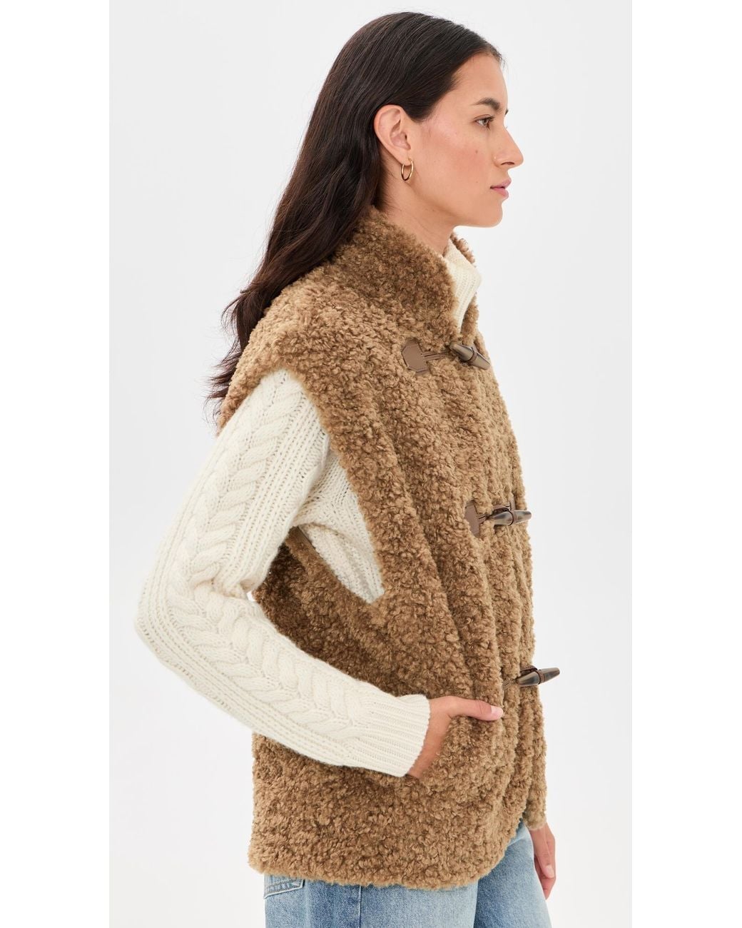 Ugg Brown Niah Toggle Vest