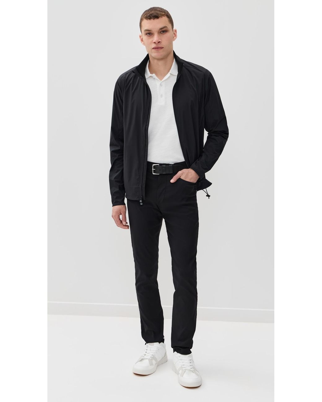 Greyson Black Trailwolf Lightweight Shell Jacket for men