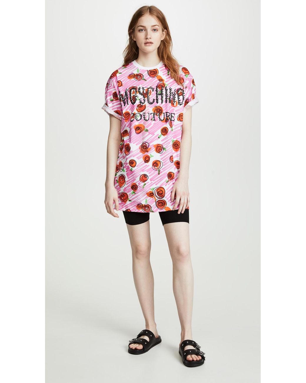 moschino rose t shirt