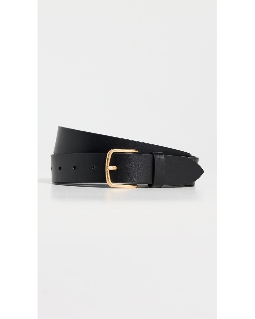 Vince Black Flat Belt