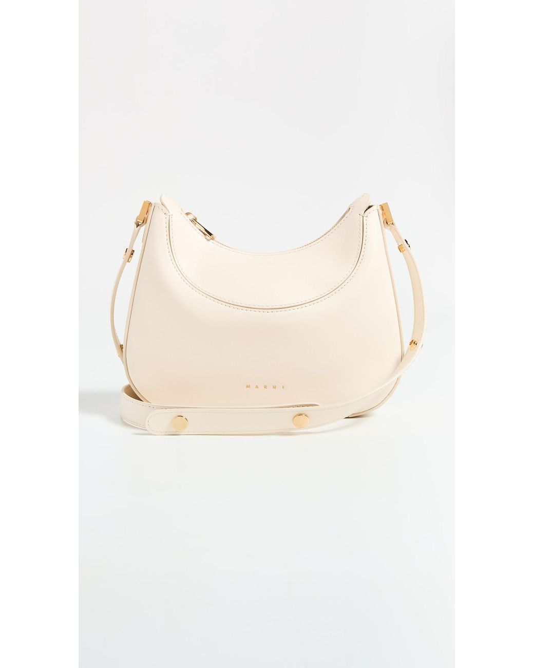 ショルダーバッグ・ポシェット Marni Small Shoulder Bag - Leather - White 24590176_55492810_600.jpg