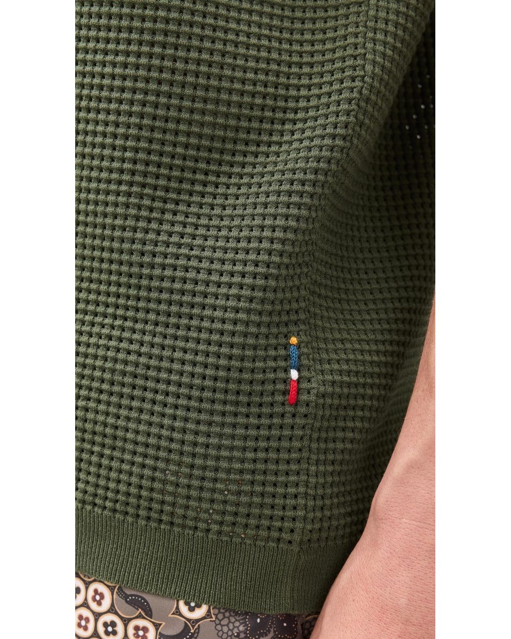 Green Rody Orlebar Brown Roddy Knit Polo in Green for Men | Lyst