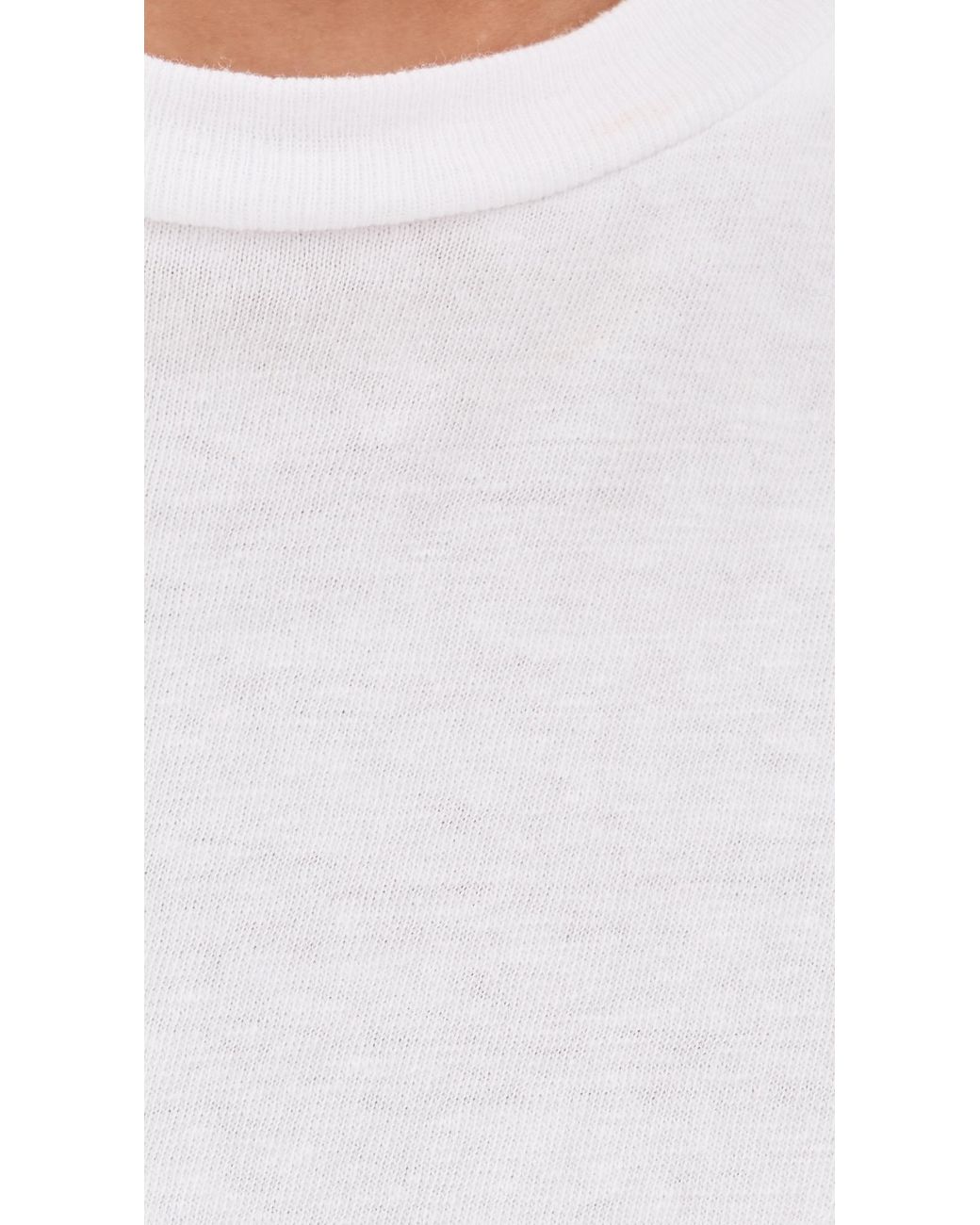 Re/done White Susan Tee