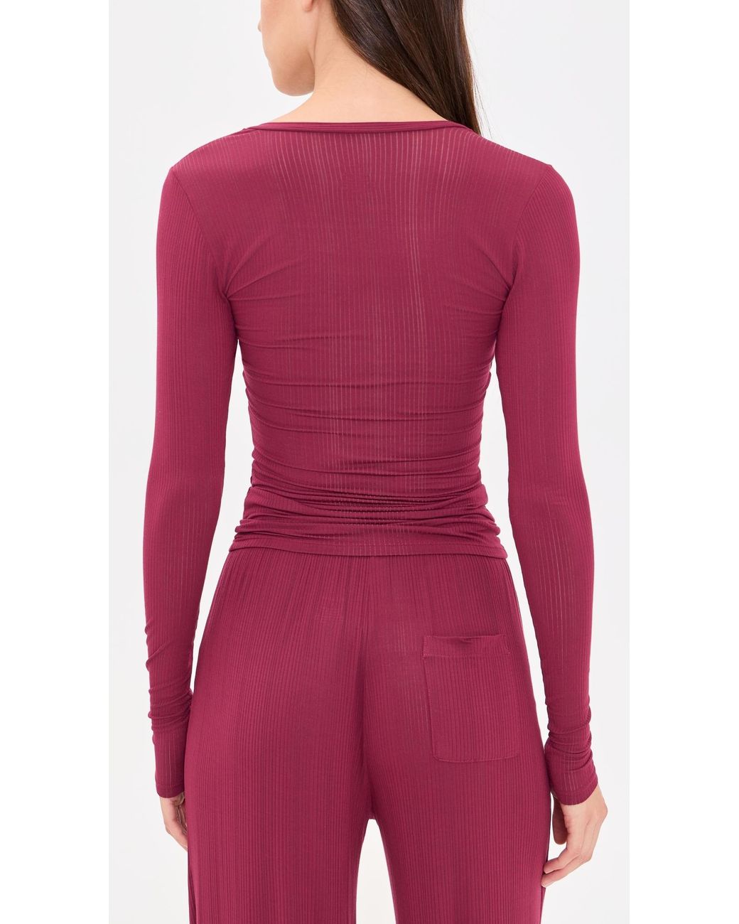 NEGATIVE Red Whipped Henley