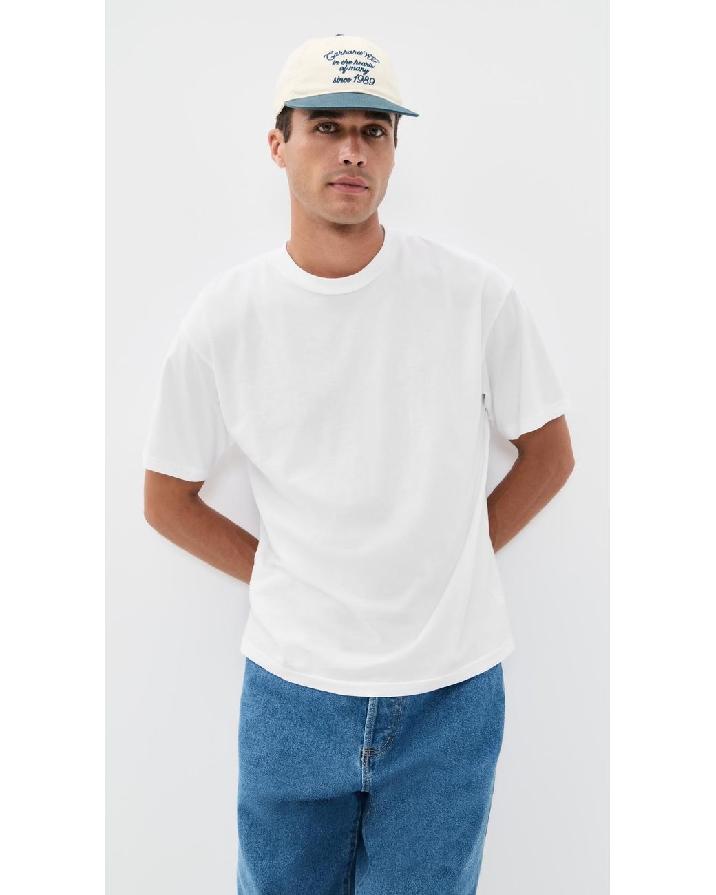 Asher White Noah Supima Tee for men