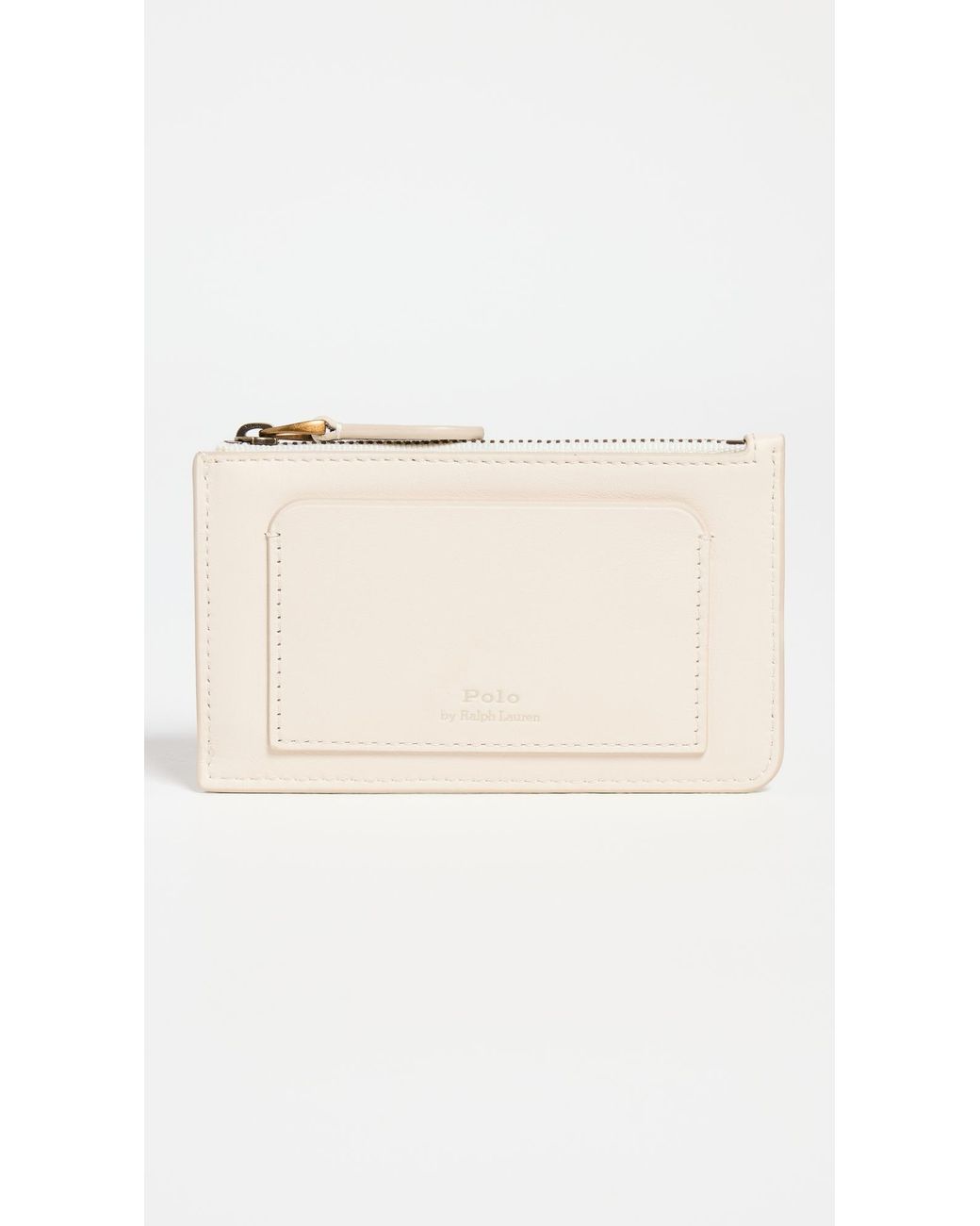 【POLO RALPH LAUREN】Polo Bear Leather Zip Card Case Polo Bear Leather Zip Card Case