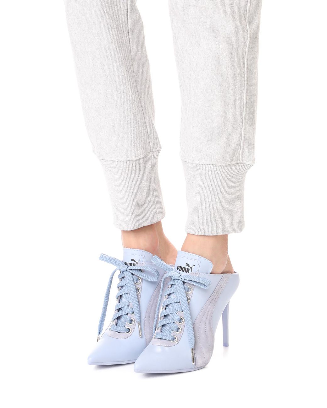 PUMA Fenty X Mule Heels in Blue | Lyst