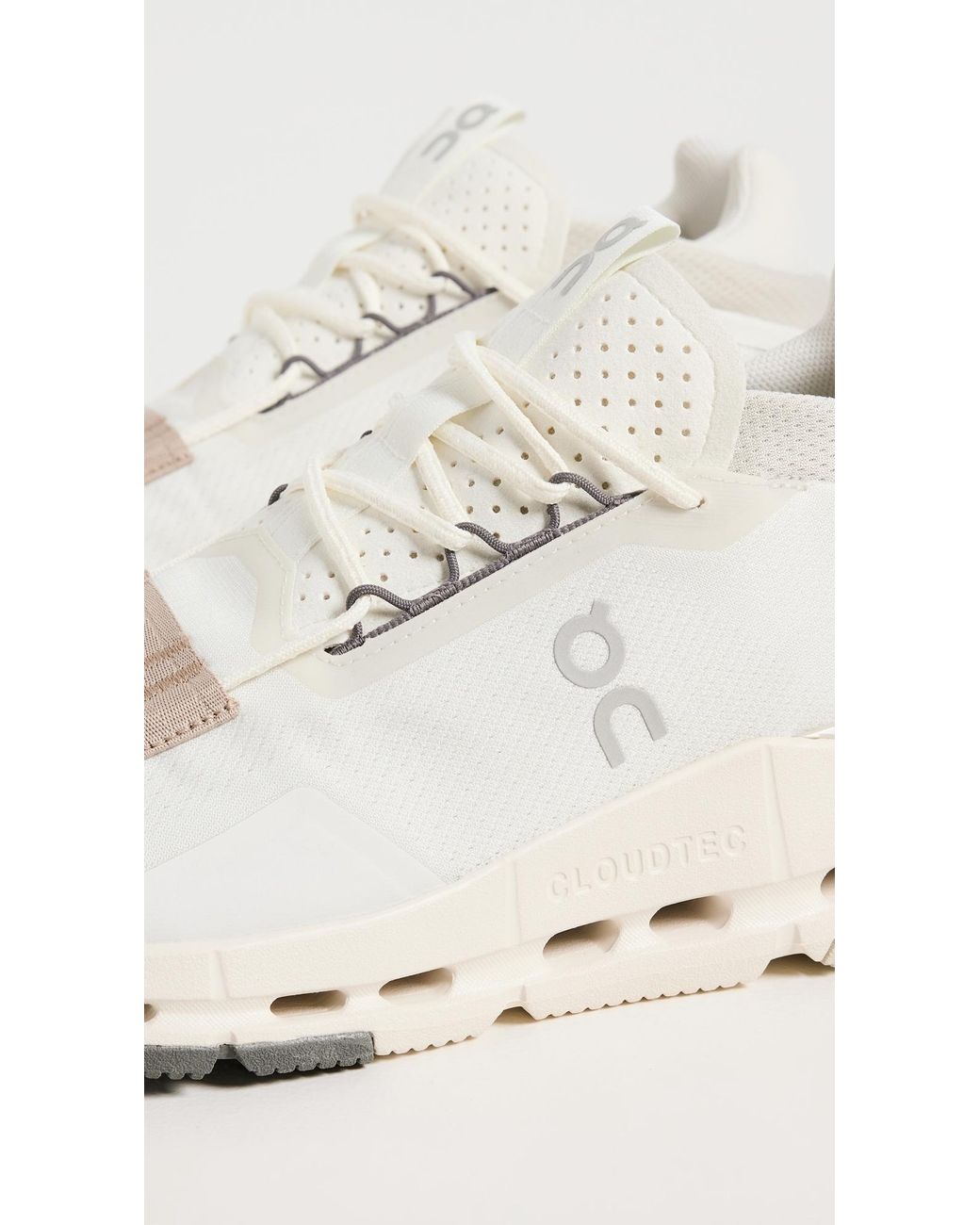 On Shoes White Cloudnova 2 Sneakers