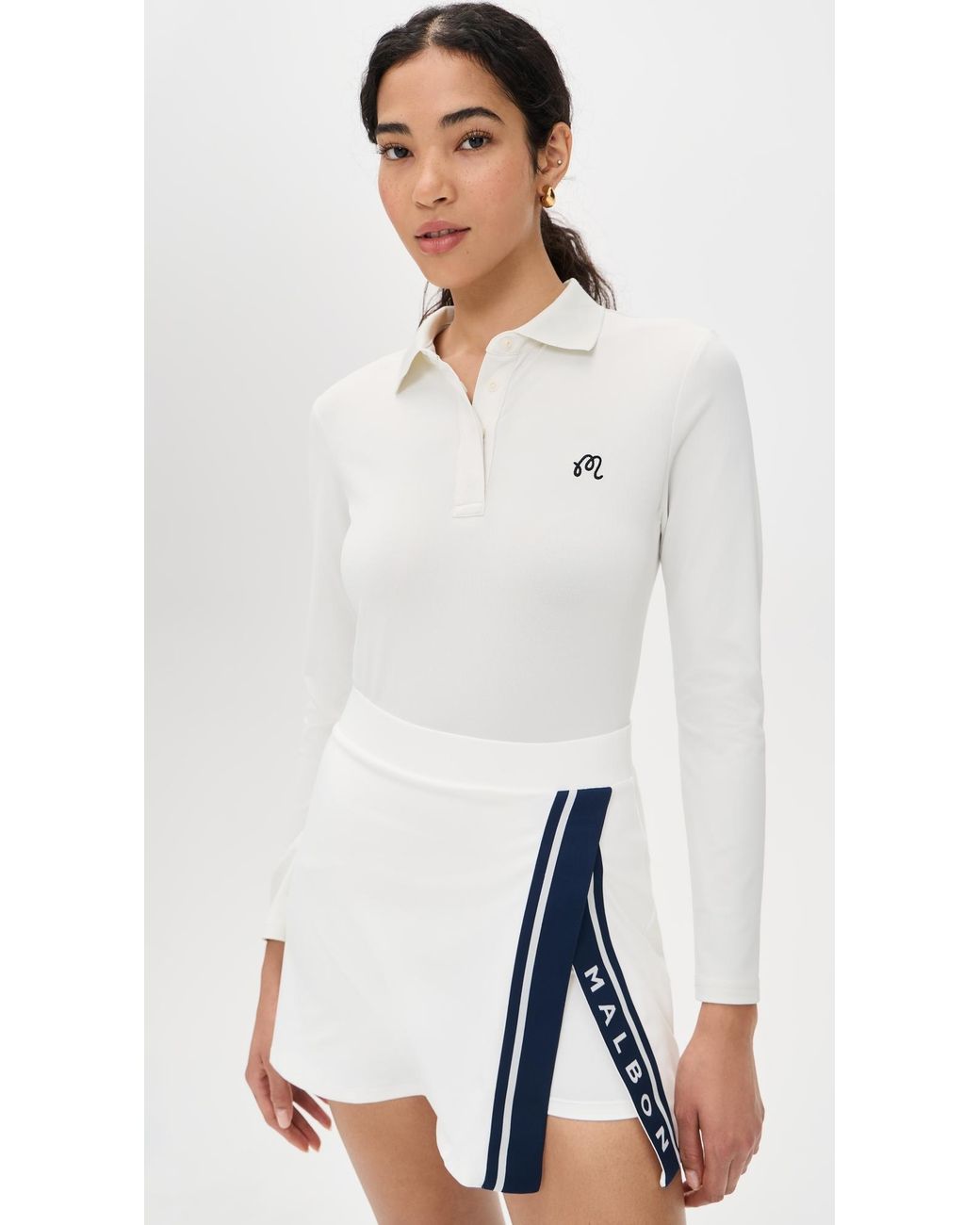 Malbon White Venus Polo