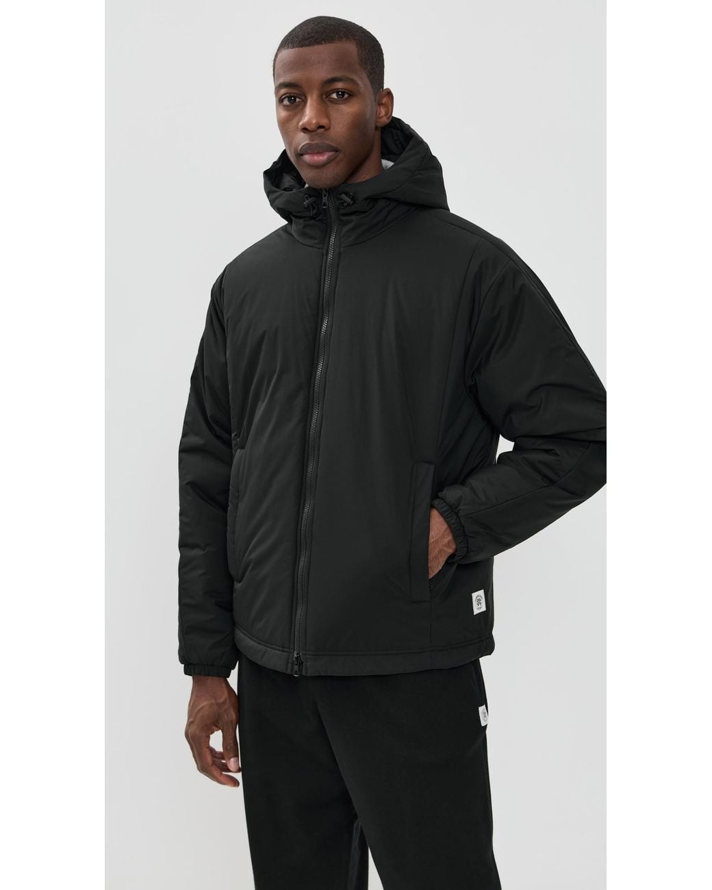 Reigning Champ Black Nylon Ripstop Signal Hooded Jacket for men
