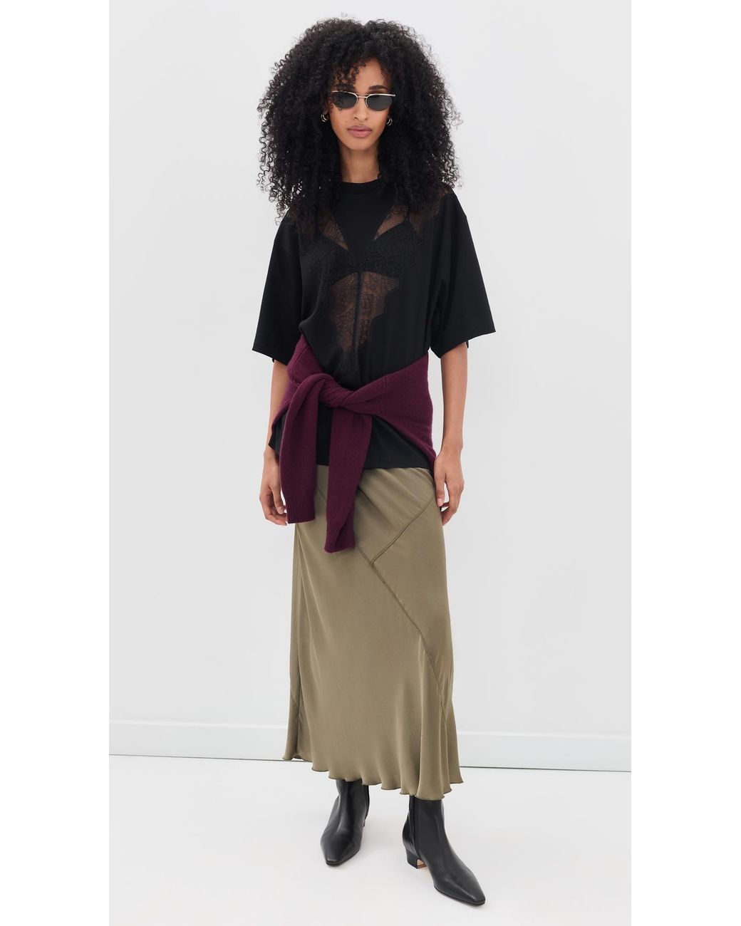 Anine Bing Black Jamila Tee