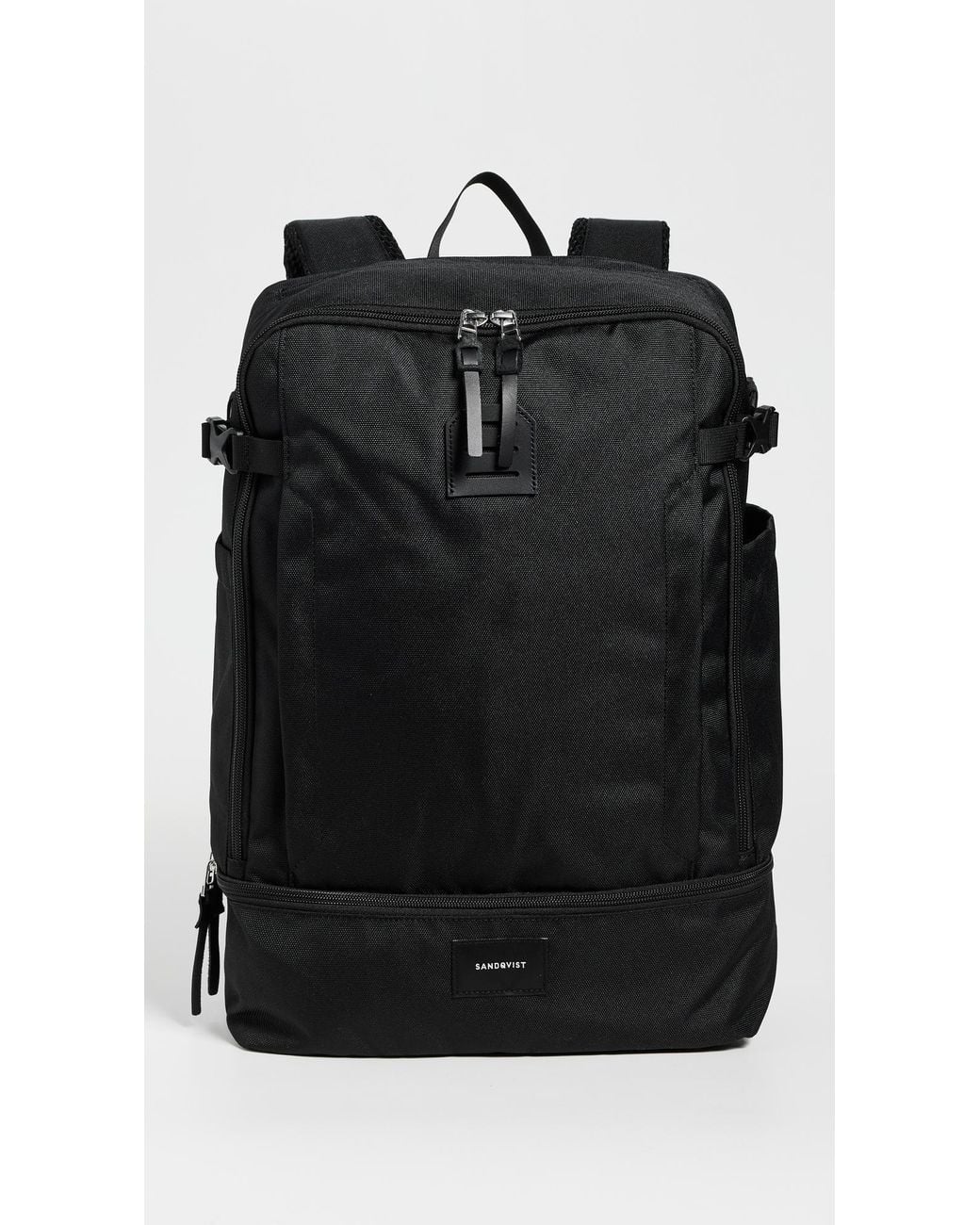 Sandqvist Black Icon Alde Backpack for men