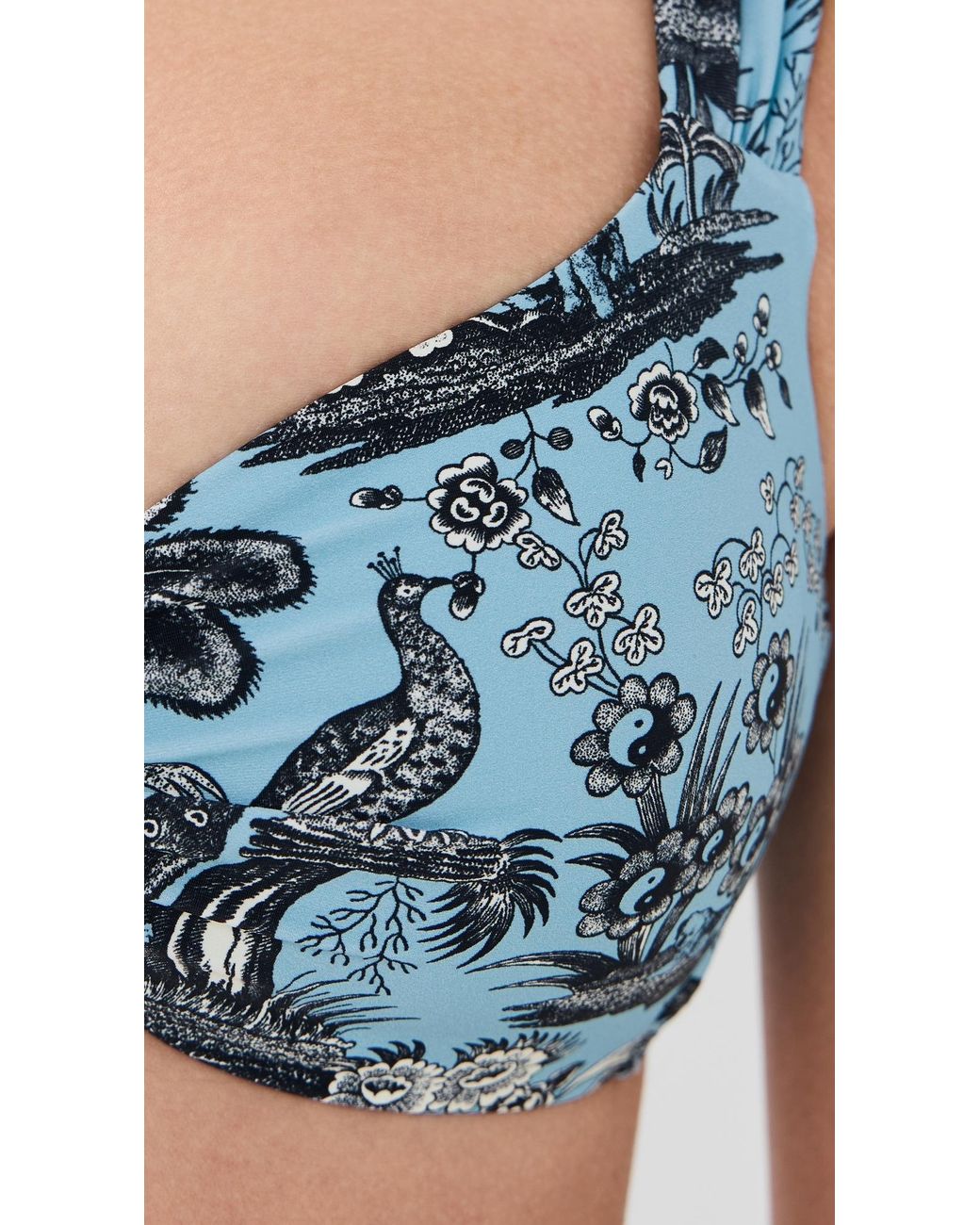 Staud Blue Janie Bikini Top