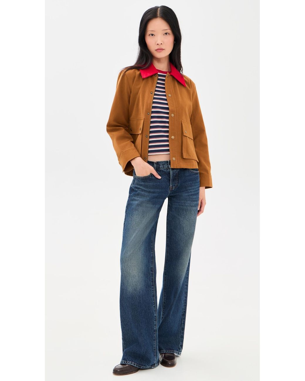 Asher Blue Amelia Stripe Tee
