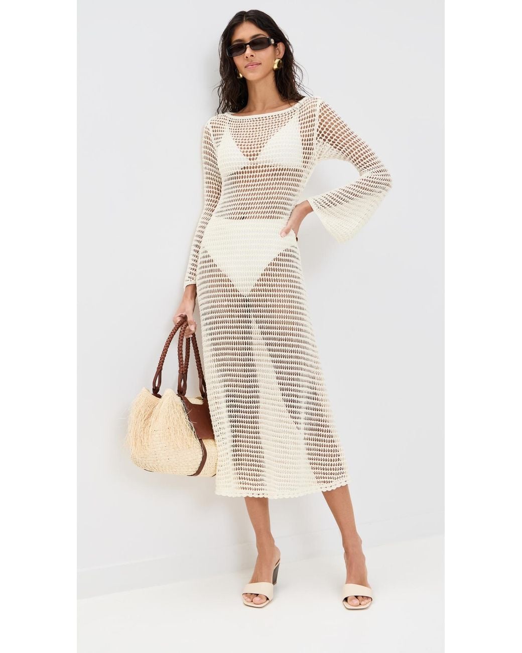 Staud Natural Lorena Coverup Dress