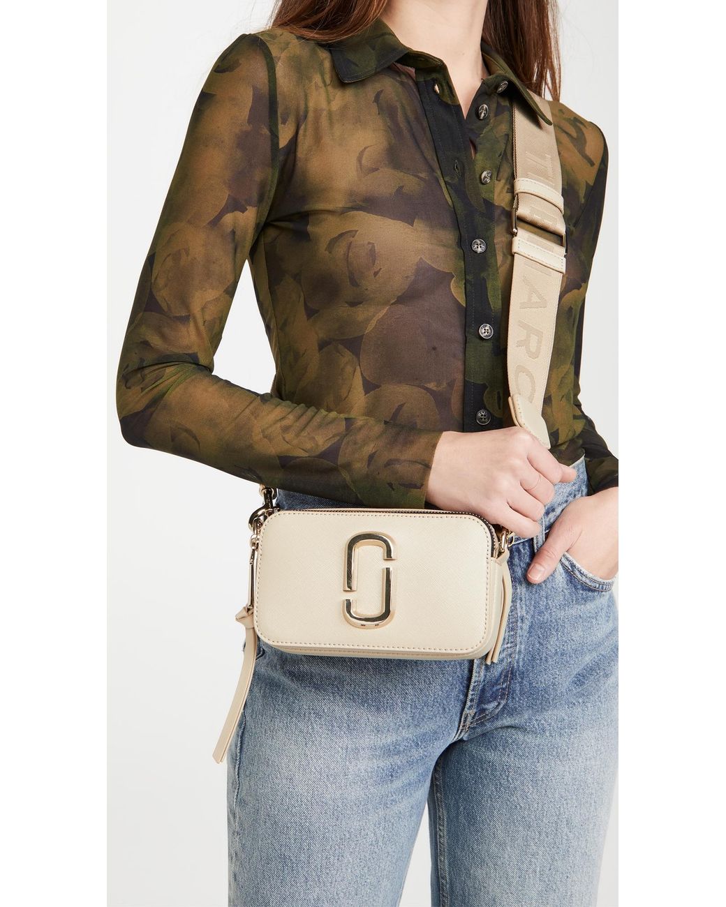 Marc Jacobs Natural The Snapshot Dtm Bag
