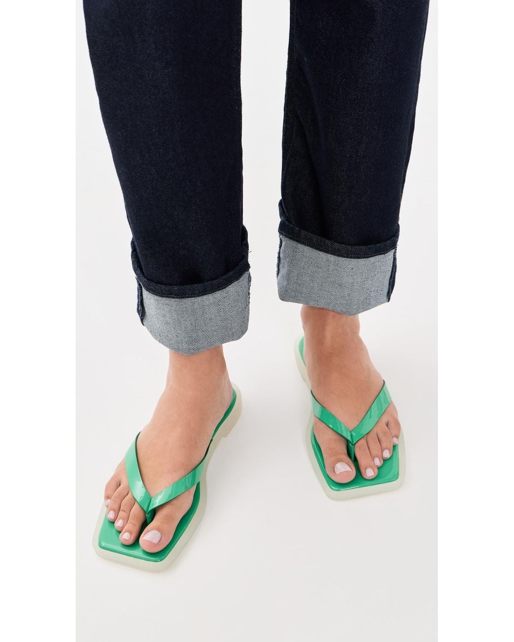 Tibi Green Arnie Sandals
