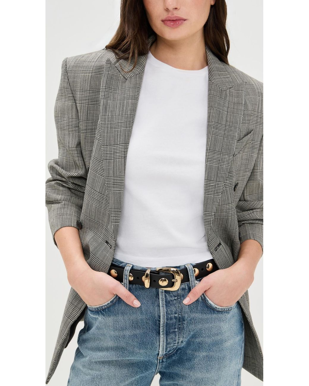 NWT Madewell Studded Western Belt Black S Madewell Studded Western Belt in Black | Lyst main image 4