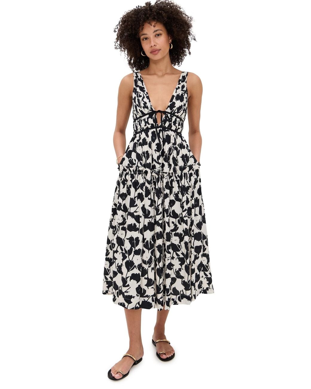 women midi dress near me Deia Floral Midi Dress