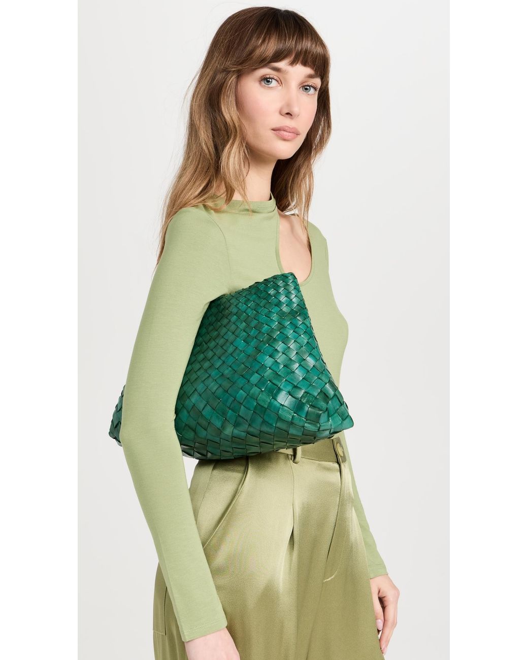 Dragon Diffusion Green Santa Croce Small Tote