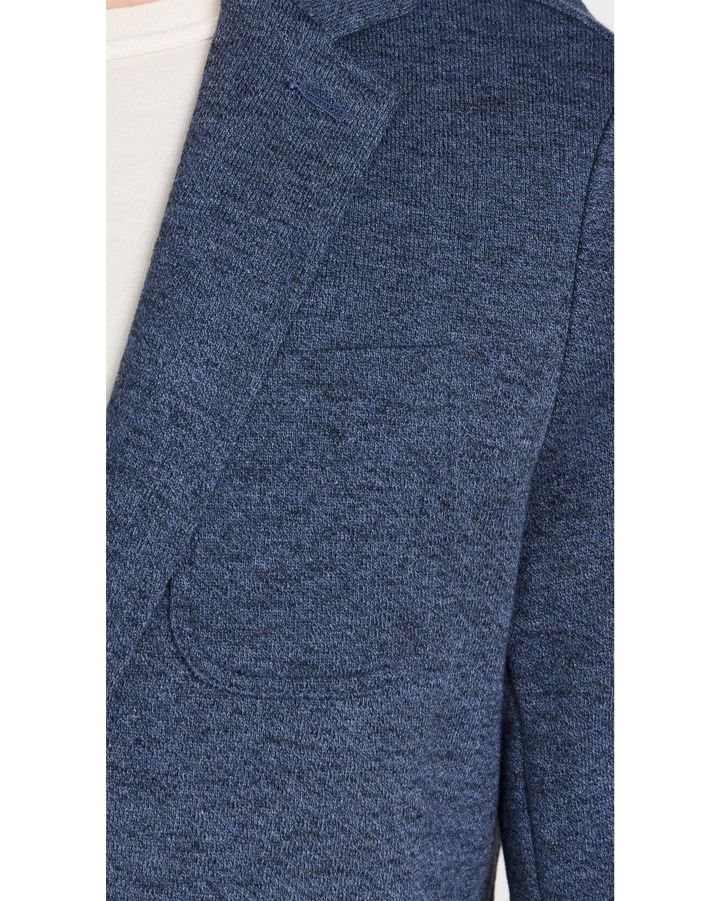 Faherty Brand Blue Inlet Knit Blazer for men