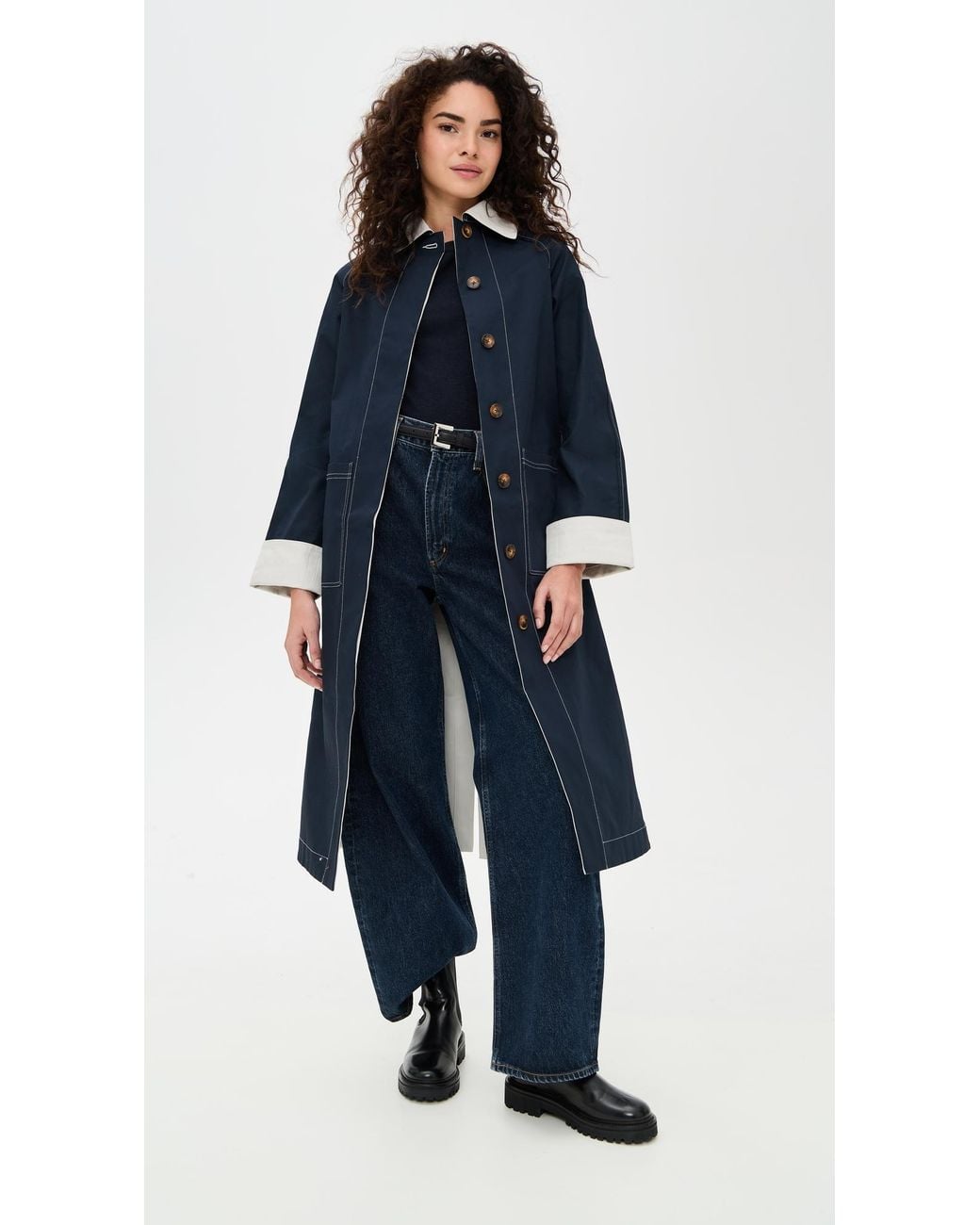 ALIGNE Blue Barnaby Reversible Coat