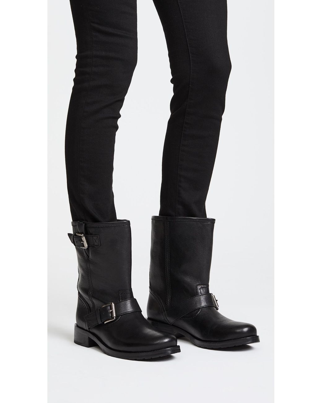 MICHAEL Michael Kors Jonas Moto Boots in Black | Lyst