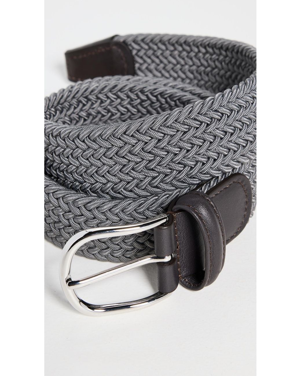 Andersons Black Nylon Woven Belt for men